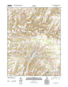 North Vernon Indiana Historical topographic map, 1:24000 scale, 7.5 X 7.5 Minute, Year 2013