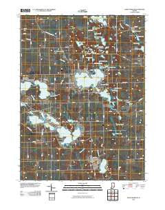 North Webster Indiana Historical topographic map, 1:24000 scale, 7.5 X 7.5 Minute, Year 2010