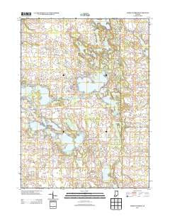 North Webster Indiana Historical topographic map, 1:24000 scale, 7.5 X 7.5 Minute, Year 2013