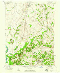 Oaktown Indiana Historical topographic map, 1:24000 scale, 7.5 X 7.5 Minute, Year 1958