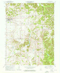 Odon Indiana Historical topographic map, 1:24000 scale, 7.5 X 7.5 Minute, Year 1974