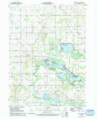 Oliver Lake Indiana Historical topographic map, 1:24000 scale, 7.5 X 7.5 Minute, Year 1992