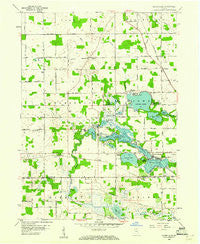 Oliver Lake Indiana Historical topographic map, 1:24000 scale, 7.5 X 7.5 Minute, Year 1959