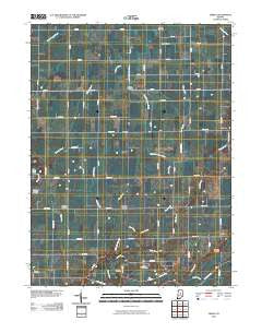 Omega Indiana Historical topographic map, 1:24000 scale, 7.5 X 7.5 Minute, Year 2010