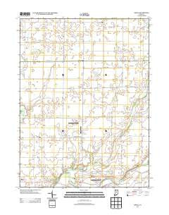 Omega Indiana Historical topographic map, 1:24000 scale, 7.5 X 7.5 Minute, Year 2013