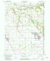 Onward Indiana Historical topographic map, 1:24000 scale, 7.5 X 7.5 Minute, Year 1963