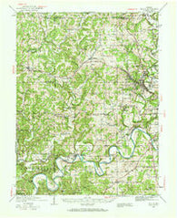 Oolitic Indiana Historical topographic map, 1:62500 scale, 15 X 15 Minute, Year 1935