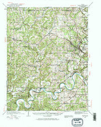 Oolitic Indiana Historical topographic map, 1:62500 scale, 15 X 15 Minute, Year 1935