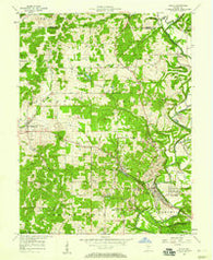 Oolitic Indiana Historical topographic map, 1:24000 scale, 7.5 X 7.5 Minute, Year 1957