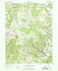 Oolitic Indiana Historical topographic map, 1:24000 scale, 7.5 X 7.5 Minute, Year 1957