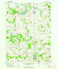 Orland Indiana Historical topographic map, 1:24000 scale, 7.5 X 7.5 Minute, Year 1960