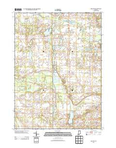 Orland Indiana Historical topographic map, 1:24000 scale, 7.5 X 7.5 Minute, Year 2013