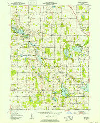 Ormas Indiana Historical topographic map, 1:24000 scale, 7.5 X 7.5 Minute, Year 1951