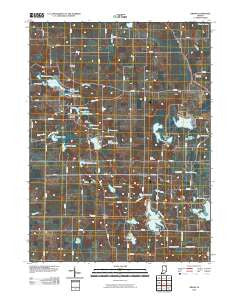 Ormas Indiana Historical topographic map, 1:24000 scale, 7.5 X 7.5 Minute, Year 2010