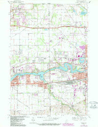 Osceola Indiana Historical topographic map, 1:24000 scale, 7.5 X 7.5 Minute, Year 1969