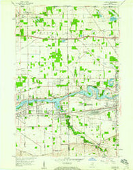 Osceola Indiana Historical topographic map, 1:24000 scale, 7.5 X 7.5 Minute, Year 1958
