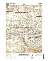 Osceola Indiana Current topographic map, 1:24000 scale, 7.5 X 7.5 Minute, Year 2016