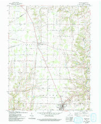 Osgood Indiana Historical topographic map, 1:24000 scale, 7.5 X 7.5 Minute, Year 1961
