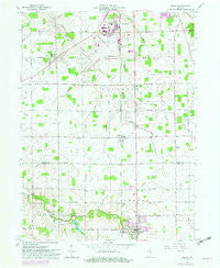 Ossian Indiana Historical topographic map, 1:24000 scale, 7.5 X 7.5 Minute, Year 1962