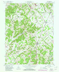 Otisco Indiana Historical topographic map, 1:24000 scale, 7.5 X 7.5 Minute, Year 1956