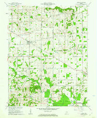 Otwell Indiana Historical topographic map, 1:24000 scale, 7.5 X 7.5 Minute, Year 1961