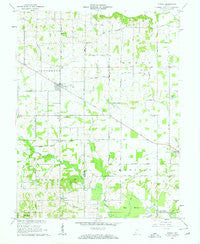 Otwell Indiana Historical topographic map, 1:24000 scale, 7.5 X 7.5 Minute, Year 1961