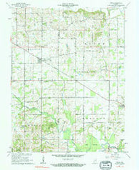 Otwell Indiana Historical topographic map, 1:24000 scale, 7.5 X 7.5 Minute, Year 1961