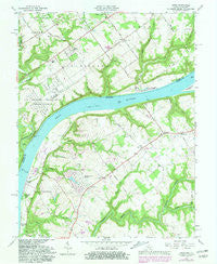 Owen Indiana Historical topographic map, 1:24000 scale, 7.5 X 7.5 Minute, Year 1961