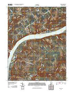 Owen Indiana Historical topographic map, 1:24000 scale, 7.5 X 7.5 Minute, Year 2010