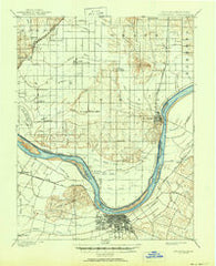 Owensboro Kentucky Historical topographic map, 1:62500 scale, 15 X 15 Minute, Year 1901