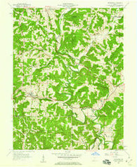 Owensburg Indiana Historical topographic map, 1:24000 scale, 7.5 X 7.5 Minute, Year 1957