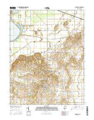 Owensville Indiana Current topographic map, 1:24000 scale, 7.5 X 7.5 Minute, Year 2016