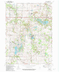 Palmer Indiana Historical topographic map, 1:24000 scale, 7.5 X 7.5 Minute, Year 1992