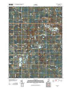 Palmer Indiana Historical topographic map, 1:24000 scale, 7.5 X 7.5 Minute, Year 2010