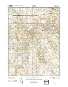 Palmer Indiana Historical topographic map, 1:24000 scale, 7.5 X 7.5 Minute, Year 2013