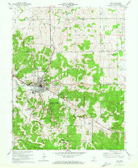 Paoli Indiana Historical topographic map, 1:24000 scale, 7.5 X 7.5 Minute, Year 1970