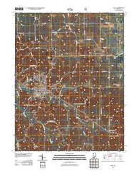 Paoli Indiana Historical topographic map, 1:24000 scale, 7.5 X 7.5 Minute, Year 2010