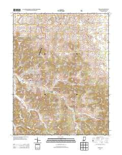 Paoli Indiana Historical topographic map, 1:24000 scale, 7.5 X 7.5 Minute, Year 2013