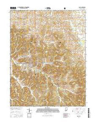 Paoli Indiana Current topographic map, 1:24000 scale, 7.5 X 7.5 Minute, Year 2016