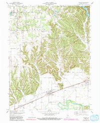 Paragon Indiana Historical topographic map, 1:24000 scale, 7.5 X 7.5 Minute, Year 1970