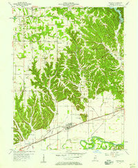 Paragon Indiana Historical topographic map, 1:24000 scale, 7.5 X 7.5 Minute, Year 1957