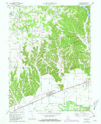 Paragon Indiana Historical topographic map, 1:24000 scale, 7.5 X 7.5 Minute, Year 1970
