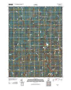 Parr Indiana Historical topographic map, 1:24000 scale, 7.5 X 7.5 Minute, Year 2010
