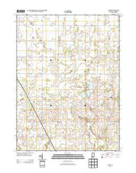 Parr Indiana Historical topographic map, 1:24000 scale, 7.5 X 7.5 Minute, Year 2013