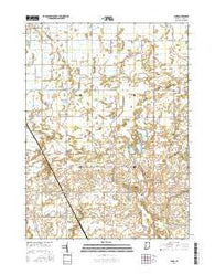Parr Indiana Current topographic map, 1:24000 scale, 7.5 X 7.5 Minute, Year 2016