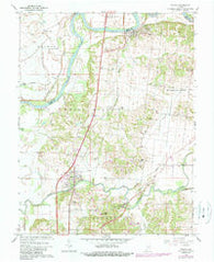 Patoka Indiana Historical topographic map, 1:24000 scale, 7.5 X 7.5 Minute, Year 1959
