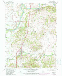 Patoka Indiana Historical topographic map, 1:24000 scale, 7.5 X 7.5 Minute, Year 1959