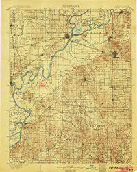 Patoka Indiana Historical topographic map, 1:125000 scale, 30 X 30 Minute, Year 1903
