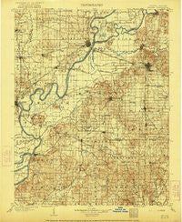 Patoka Indiana Historical topographic map, 1:125000 scale, 30 X 30 Minute, Year 1903