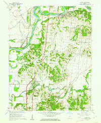 Patoka Indiana Historical topographic map, 1:24000 scale, 7.5 X 7.5 Minute, Year 1959